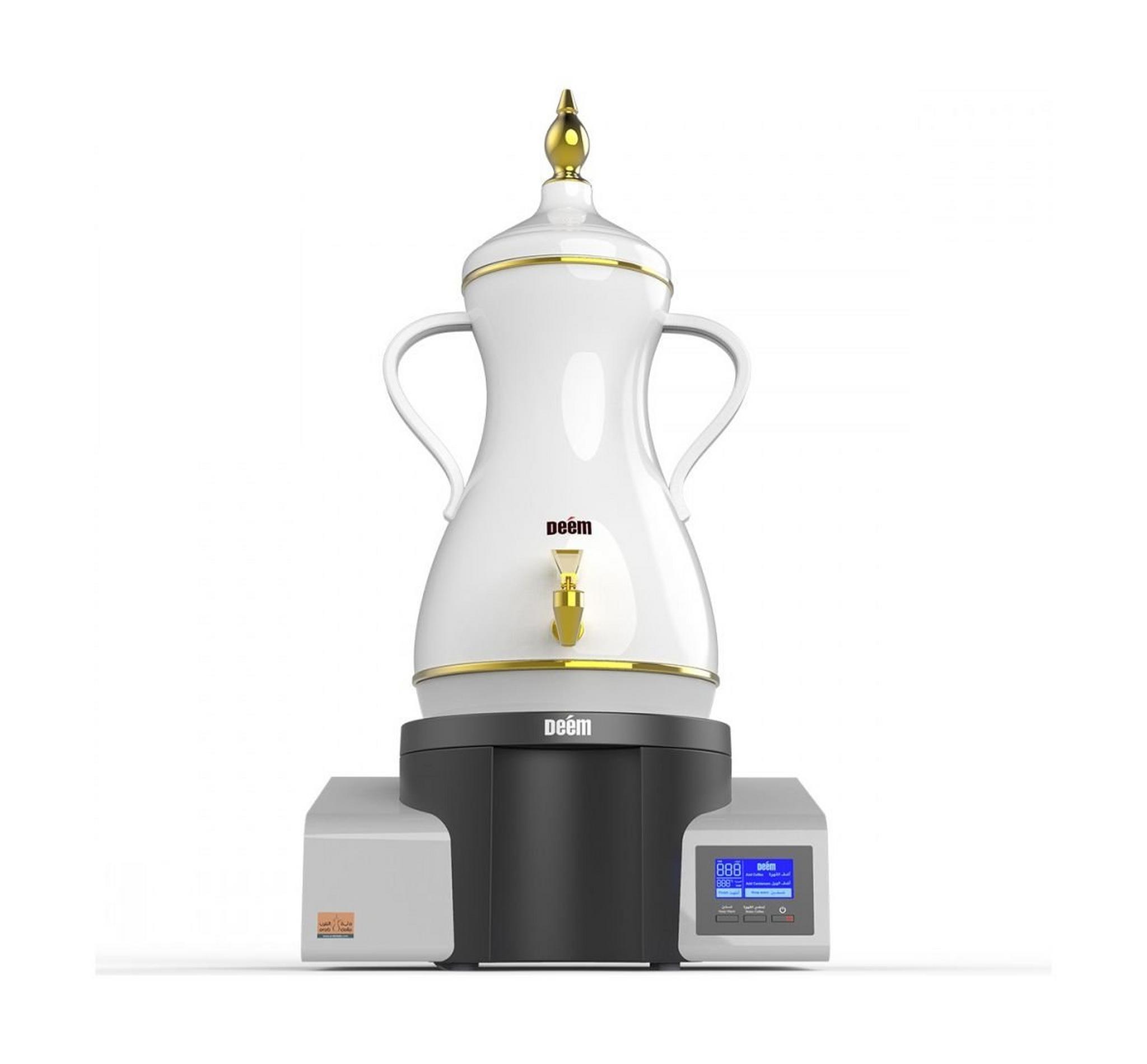 دلة القهوة العربية كهربائية من ديم دلة - 7 لتر 1000 واط - فضي