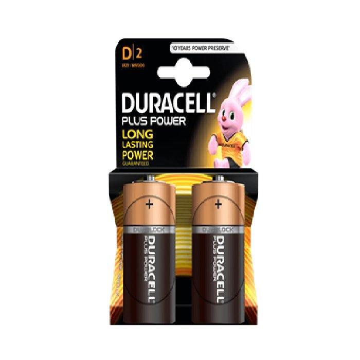 Duracell Plus Power D Batteries -  2 Pack