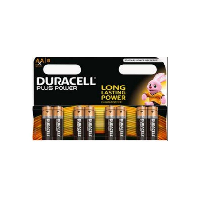Duracell Plus Power AA Batteries - 8 Pack