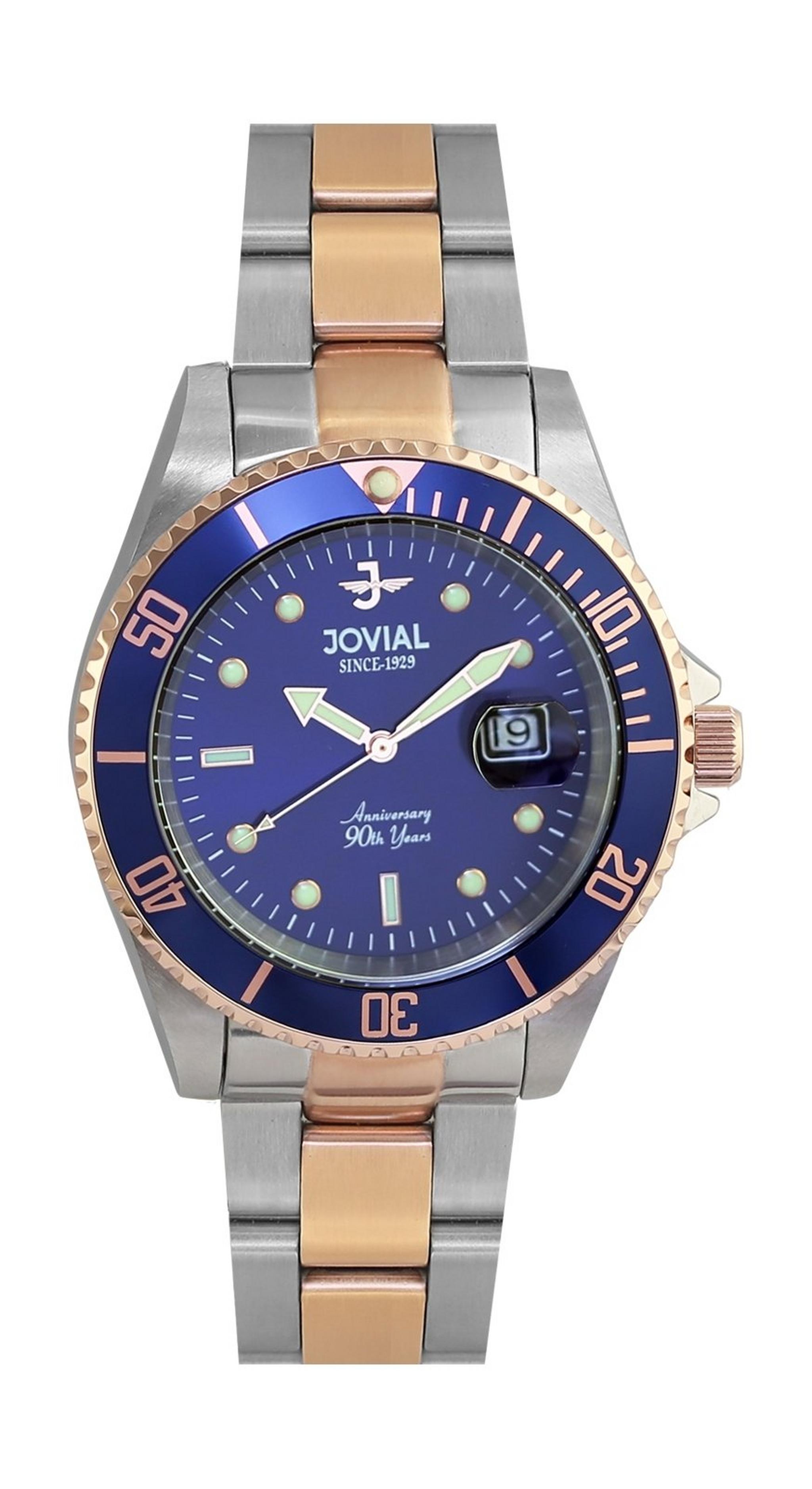 Jovial 41mm Analog Gent's Metal Watch - (6700-GAMQ-04)