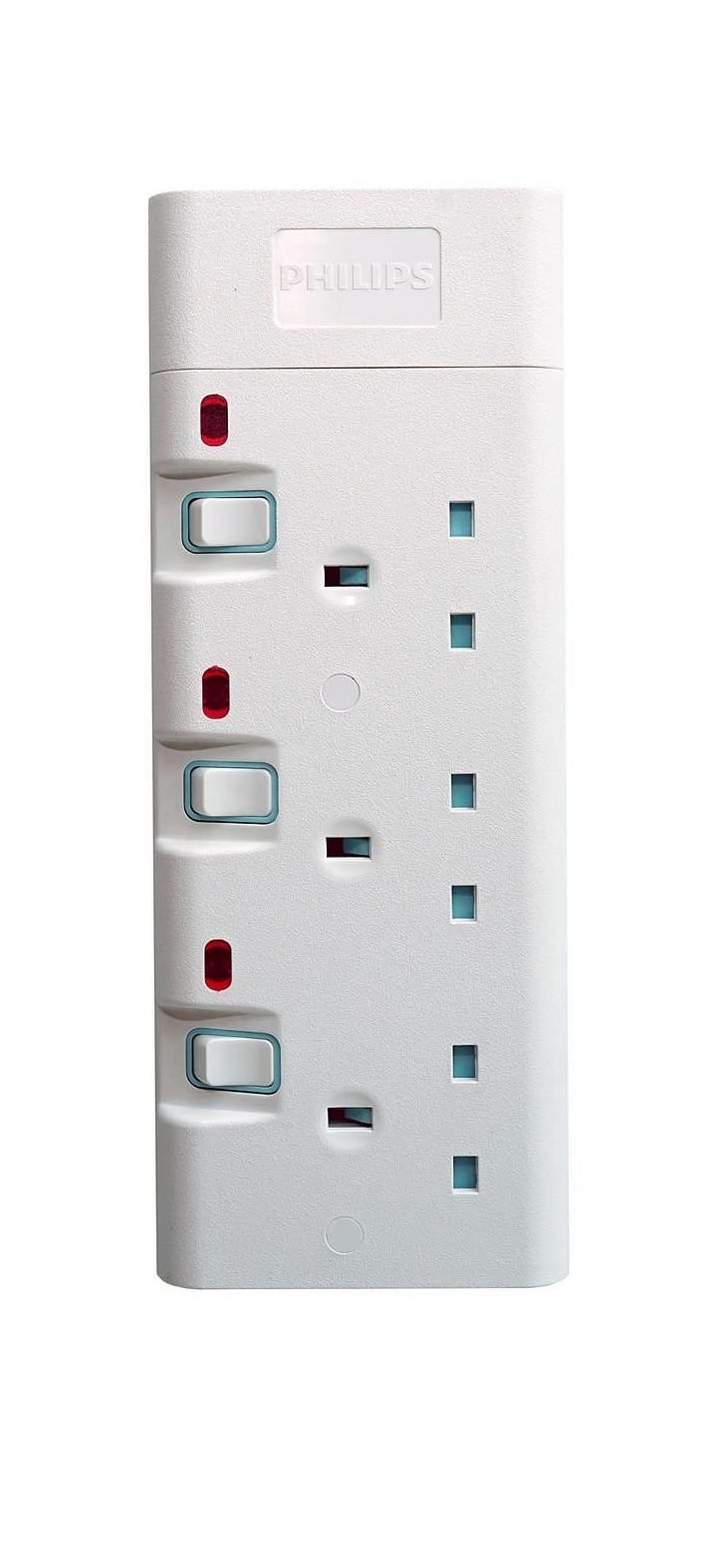 Philips 3-Sockets Power Extension 2M (SPN1932WB/56) - White