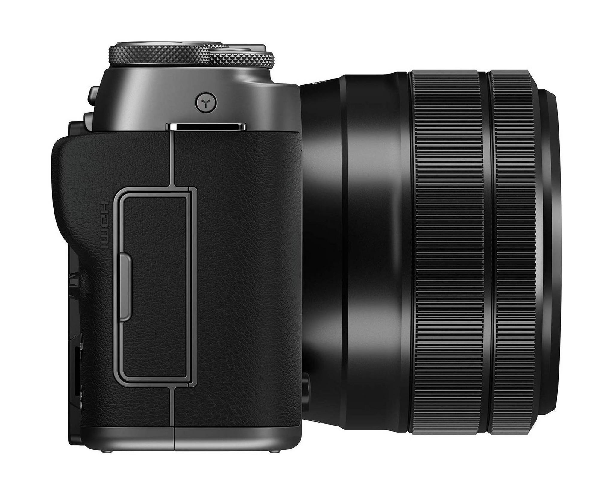 كاميرا فوجي فيلم X-A7 الرقمية بدون مرآة مع عدسة مقاس 15-45 ملم - فضي داكن