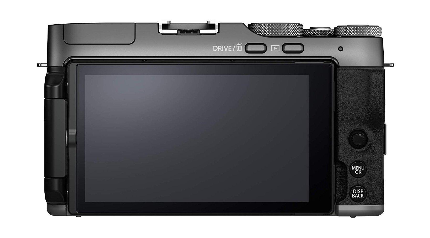 كاميرا فوجي فيلم X-A7 الرقمية بدون مرآة مع عدسة مقاس 15-45 ملم - فضي داكن