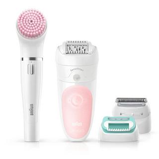 Buy Braun silk epil beauty set of 5 cordless wet & dry hair removal, ses5-875bs - white in Kuwait