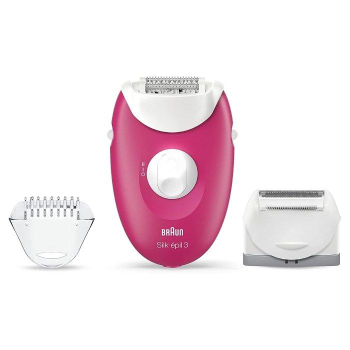 Braun silk epil epilator for legs and body (SE 3-273)- Pink