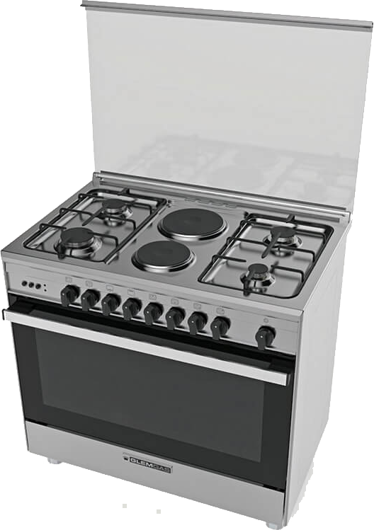 Glem Gas 90X60 4+2 Burner Floor Standing Dual Fuel Cooker (SE966GIFS
