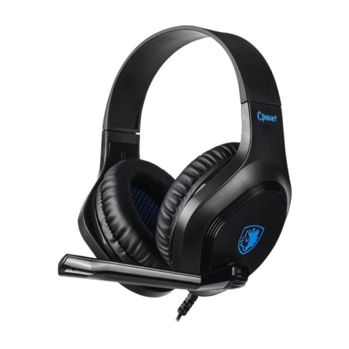 Sades C-Power Wired Gamind Headset - Black/Blue -SA-716