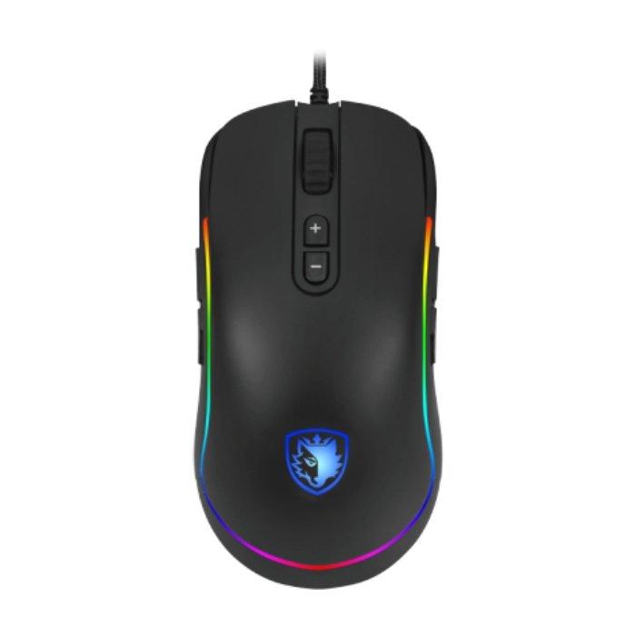 ماوس للألعاب ريفولفير أر جي بي سيدس إس 11 - أسود