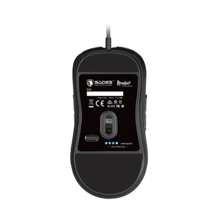 ماوس للألعاب ريفولفير أر جي بي سيدس إس 11 - أسود