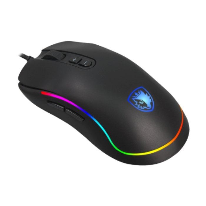 ماوس للألعاب ريفولفير أر جي بي سيدس إس 11 - أسود