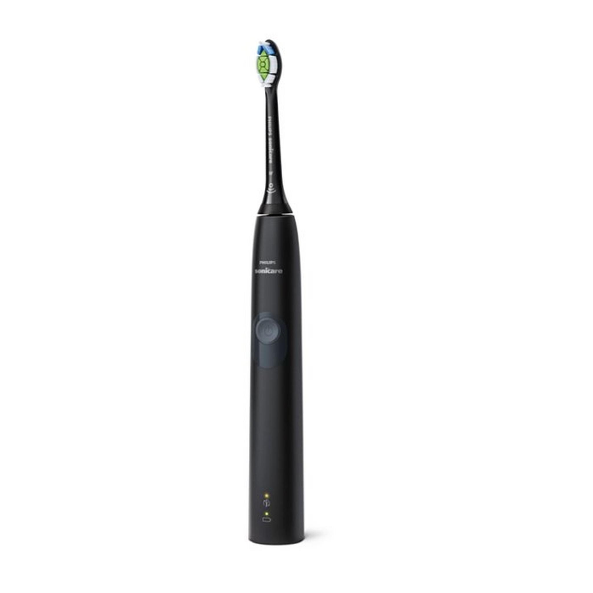 فرشاة الأسنان الكهربائية بروتيكتيف كلين 4300 بتقنية الأهتزازات الصوتية من فيليبس سونيكير - أسود