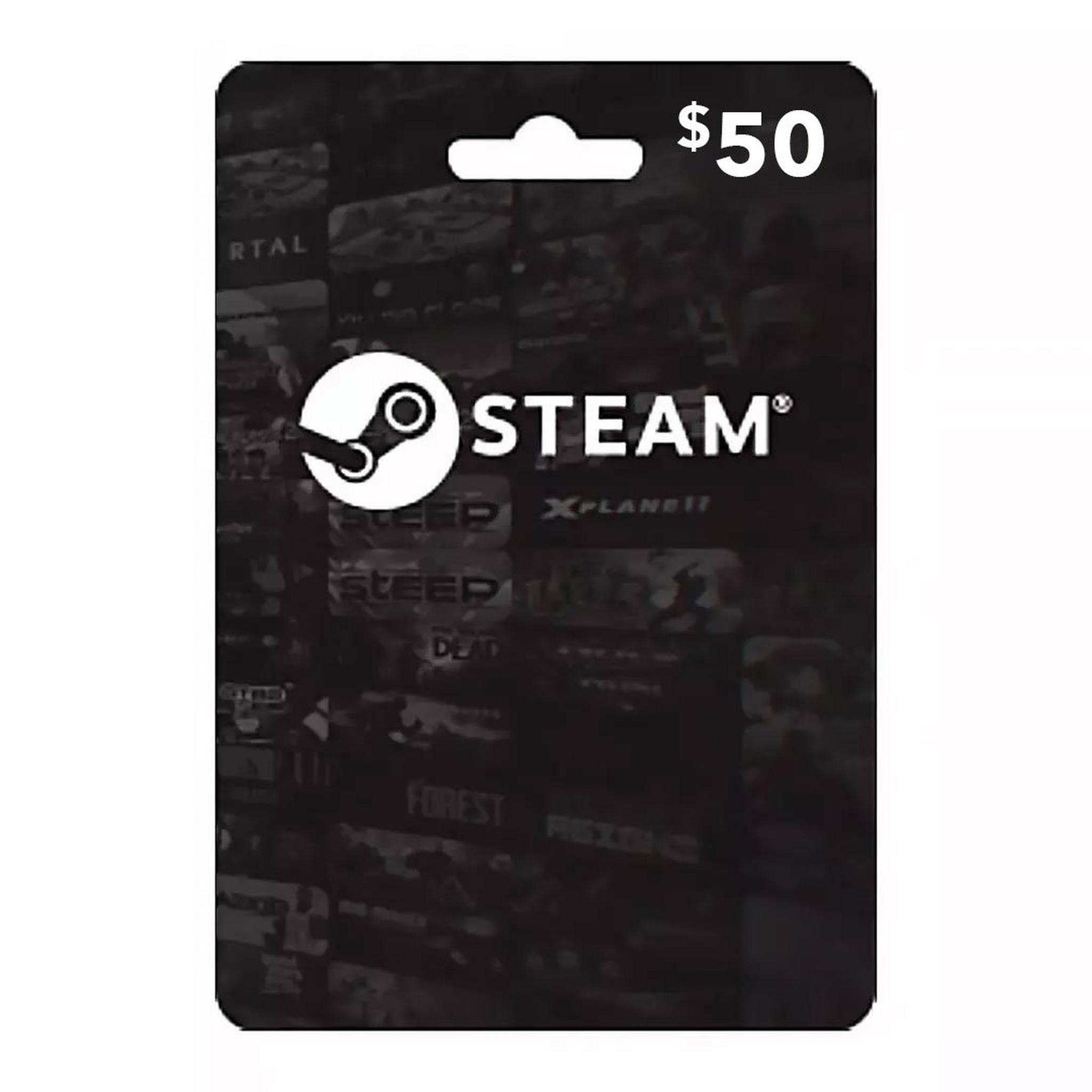 Steam Wallet Cards - $50