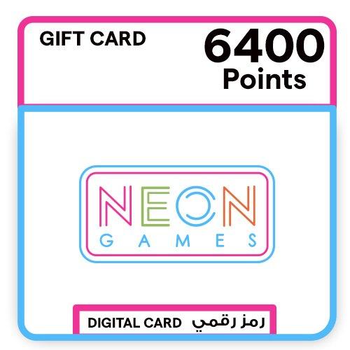 بطاقة نيون للألعاب - 6400 نقطة
