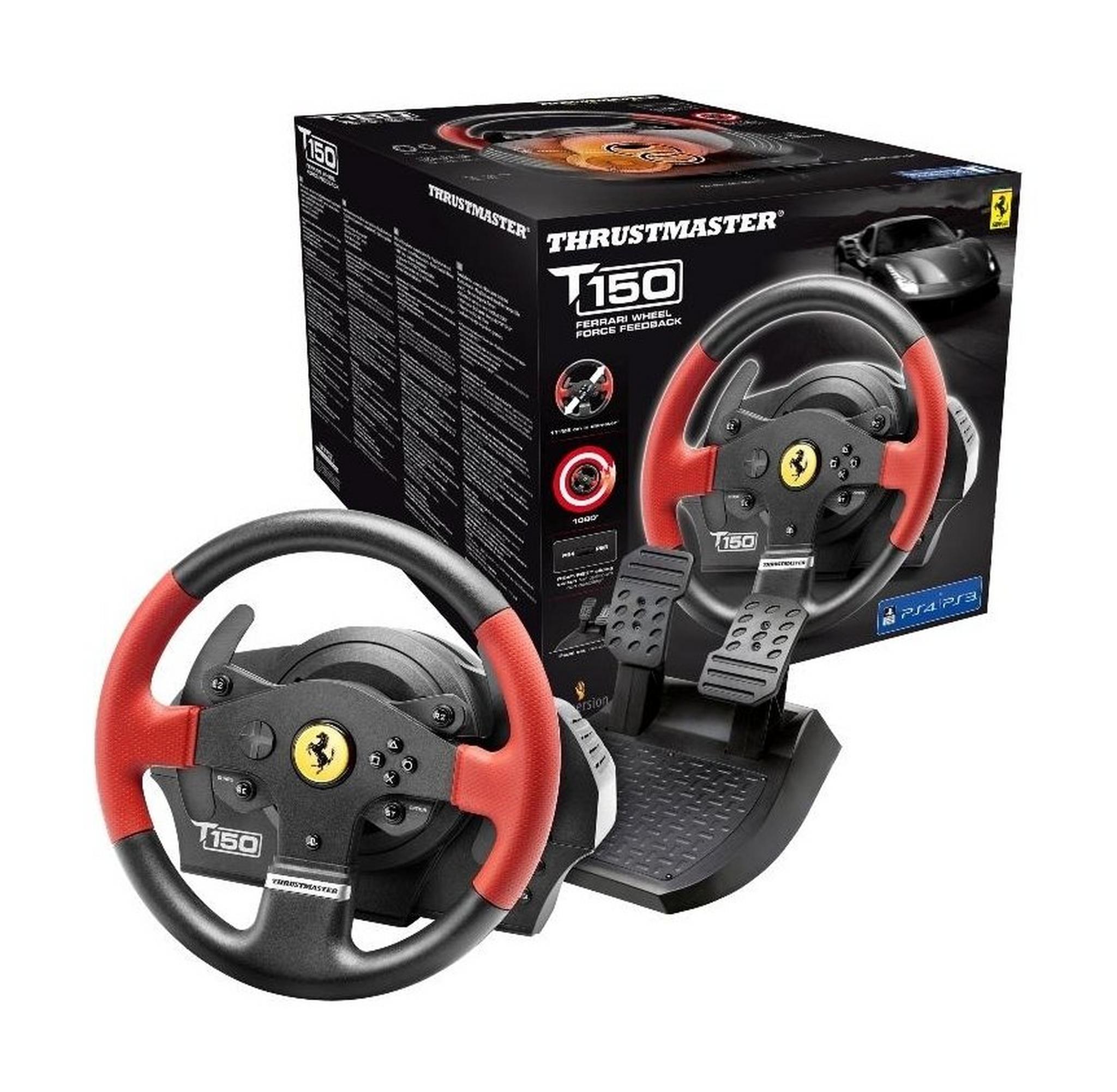 عجلة القيادة فيراري T150 FFB لأجهزة بلايستيشن ٤ و ٣ من ثراستماستر