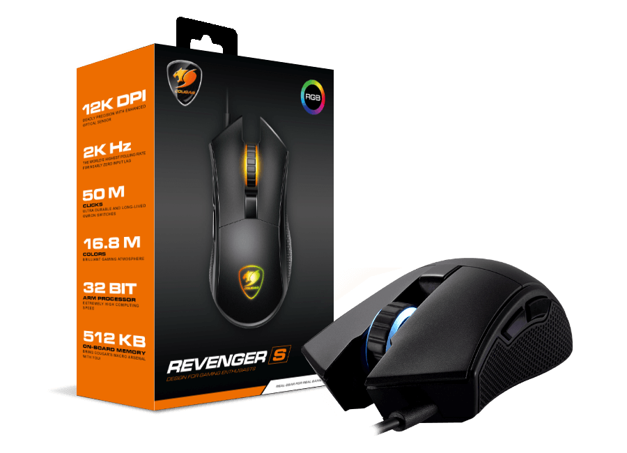 Cougar Revenger S RGD Wired Gaming Mouse - Black