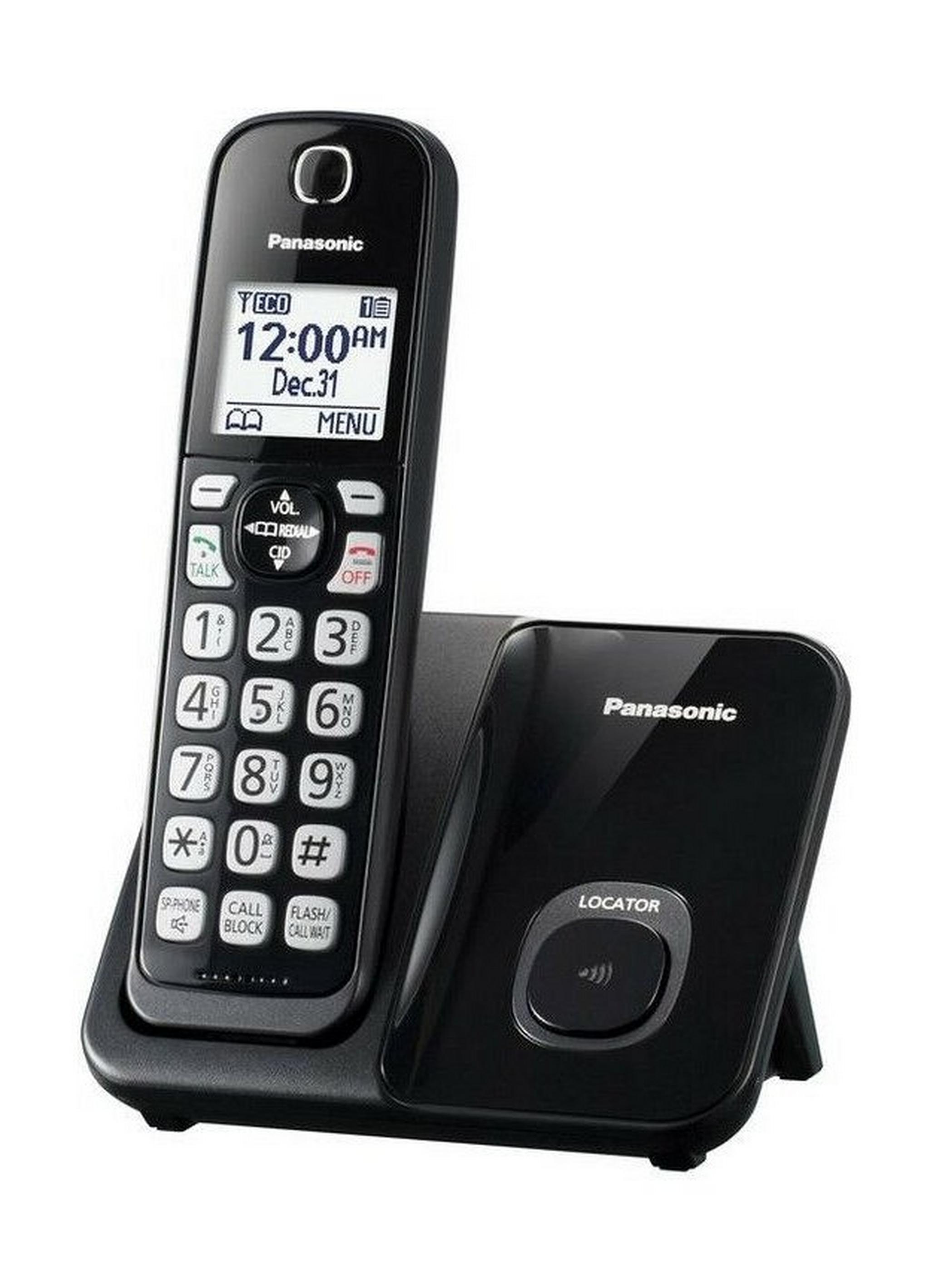 هاتف لاسلكي من باناسونيك (KX-TGD510UEB) - أسود