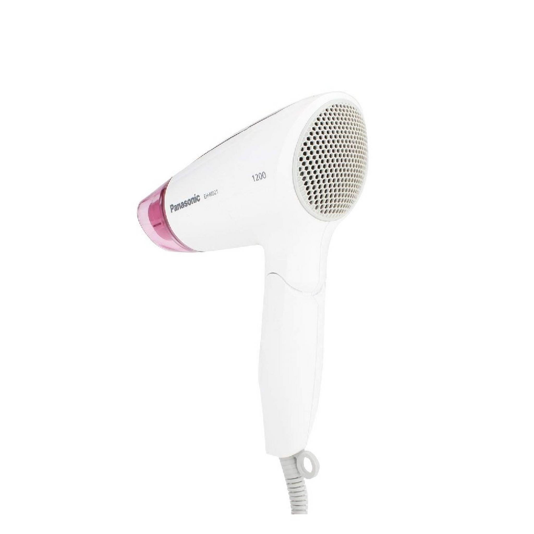 Panasonic Hair Dryer, 1200W, 3 Heat Settings, EH-ND21-P695 - White& pink