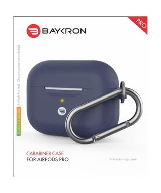Buy Baykron airpods pro silicone case with carabiner - midnight blue in Kuwait