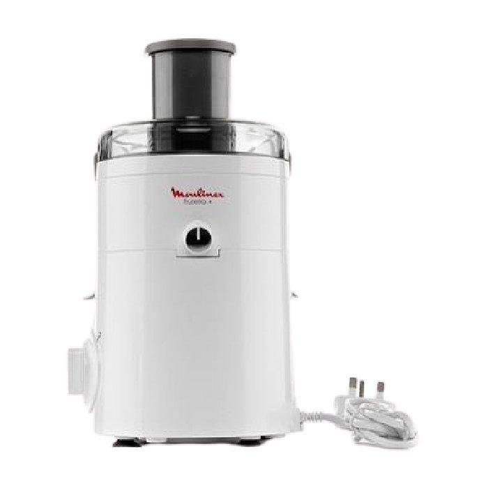 Moulinex Frutelia+ Juicer, 350W Power, 950ml Pulp Container, 2 Speed Settings + Pulse Function, 60mm Feed Tube, JU370127 – White