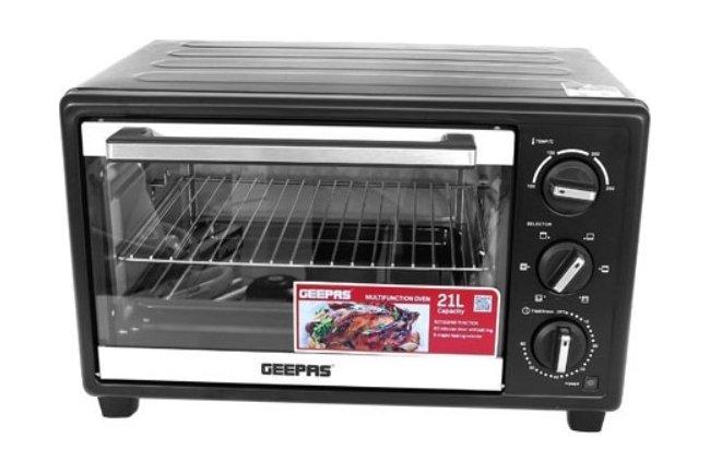Geepas 1380W 21L Electric Oven Black Price in Kuwait Xcite