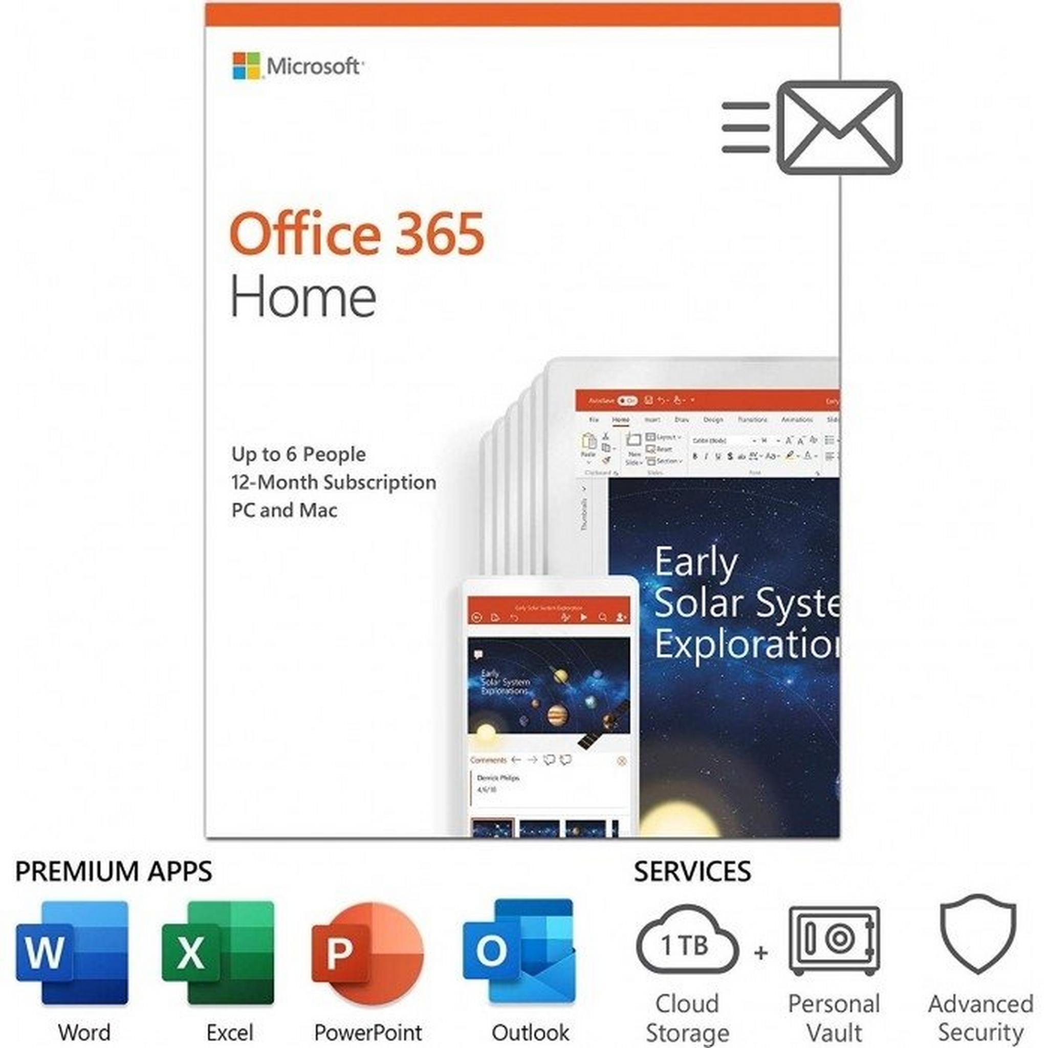 Microsoft Office 365 Home Subscription (1 Year)