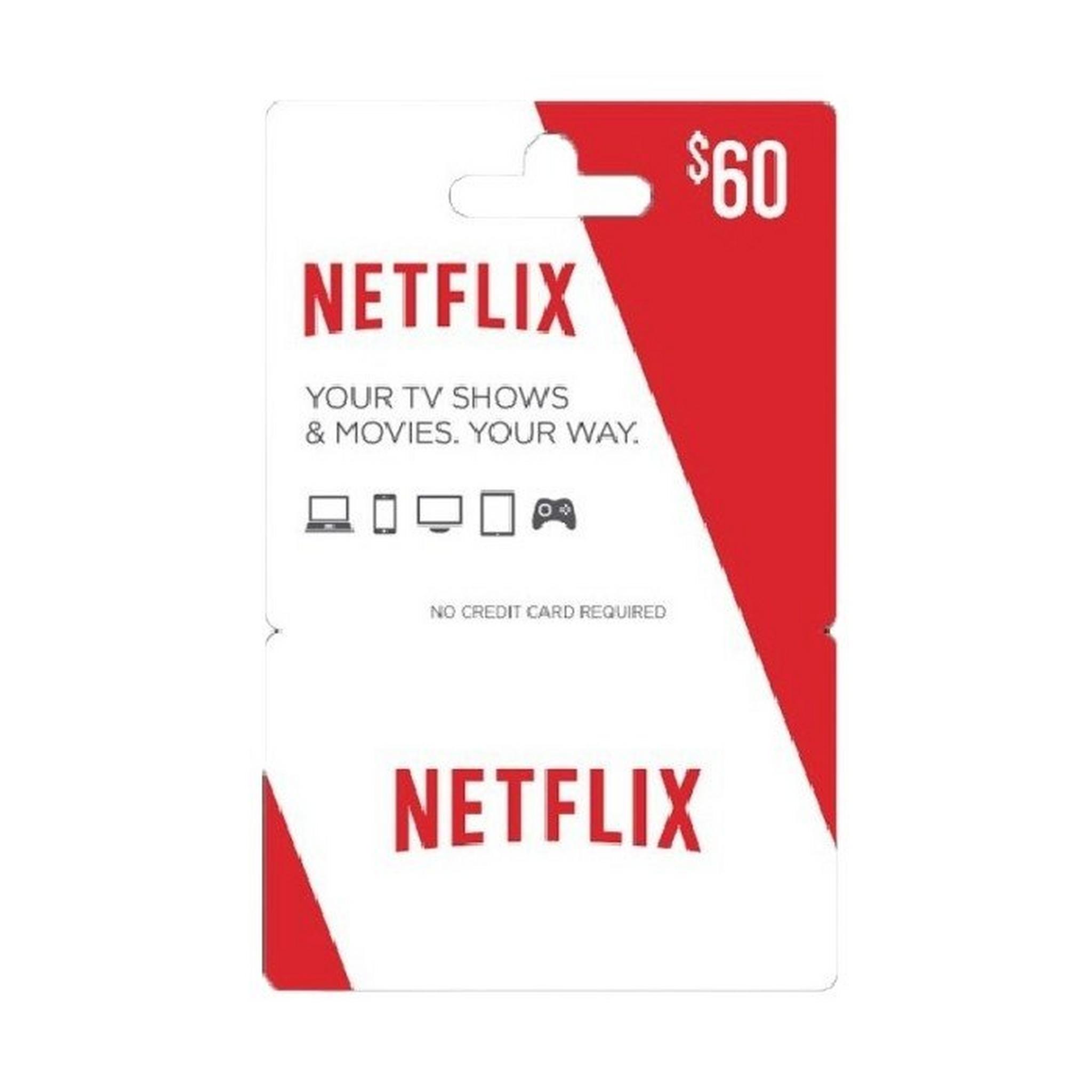 Netflix $60 (Us Accounts)