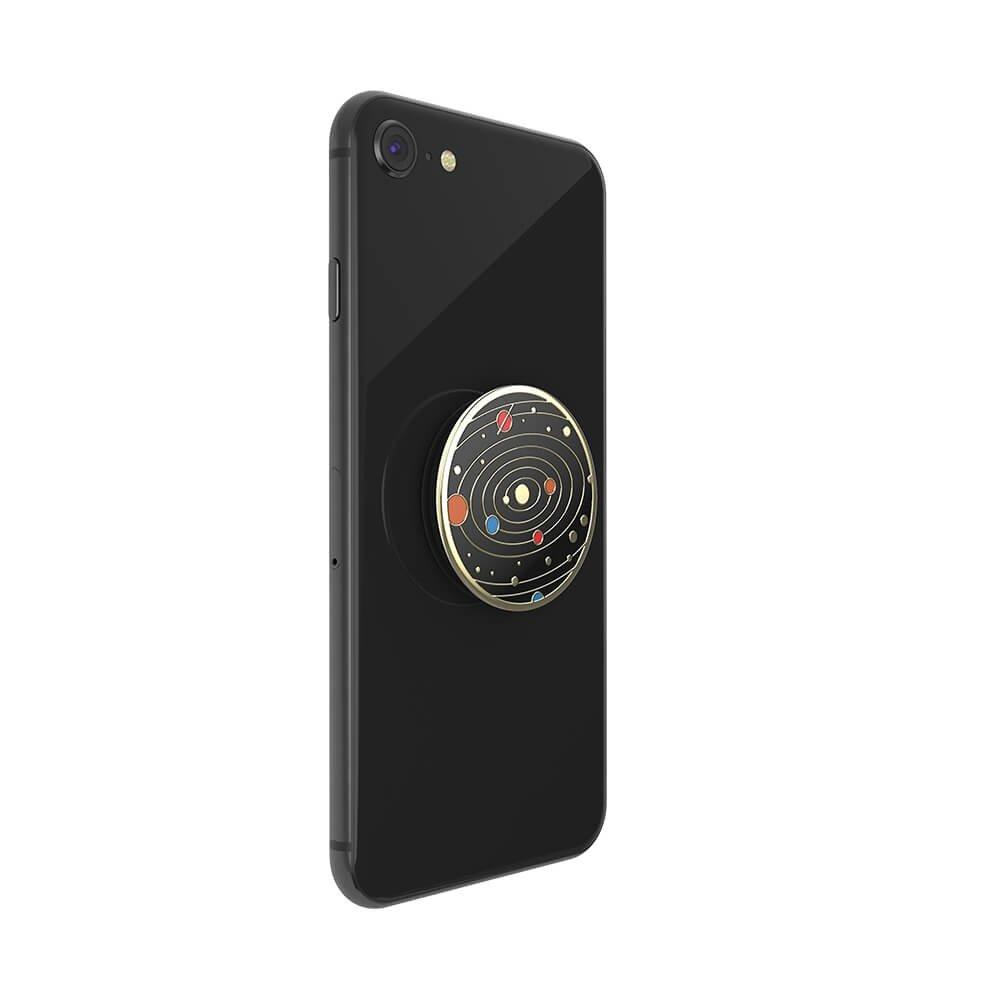 PopSockets Phone Stand and Grip (801503) – Enamel Solar Flare Black
