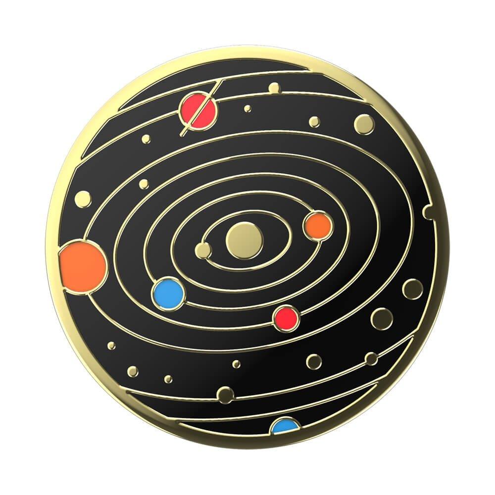 PopSockets Phone Stand and Grip (801503) – Enamel Solar Flare Black