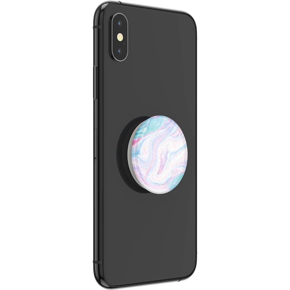 PopSockets Phone Stand and Grip (802475) – Glitter Soft Swirls  