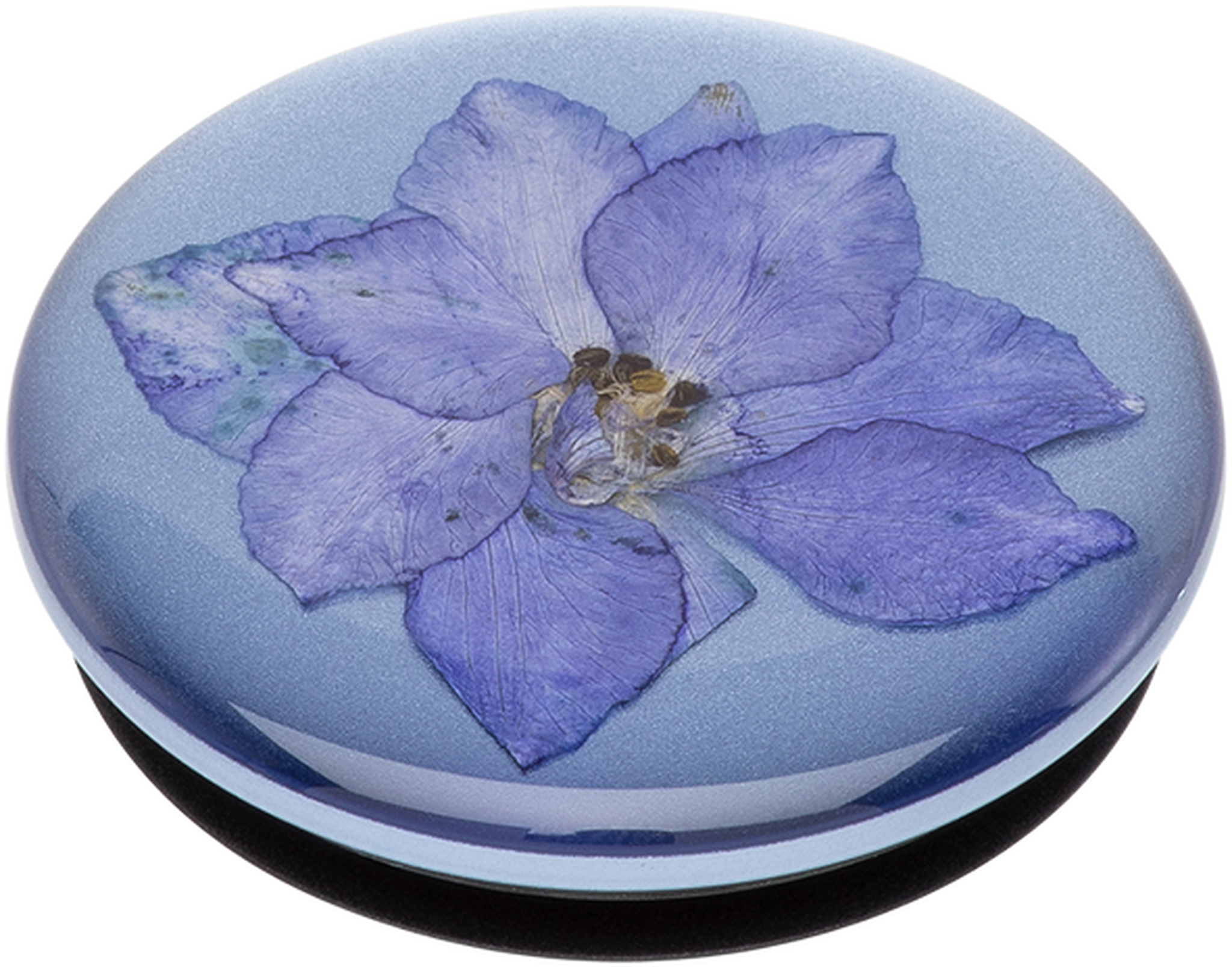 PopSockets Phone Stand and Grip (801240) – Pressed Flower Larkspur Purple