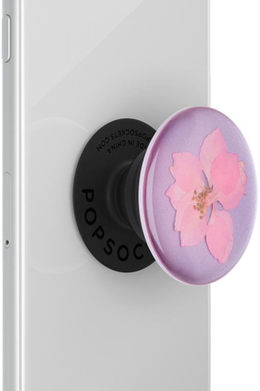 مقبض وحامل لاصق للهواتف الذكية والأجهزة اللوحية من بوب سوكيت(801238)  –  زهرة دلفينيوم الوردي