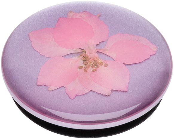 مقبض وحامل لاصق للهواتف الذكية والأجهزة اللوحية من بوب سوكيت(801238)  –  زهرة دلفينيوم الوردي