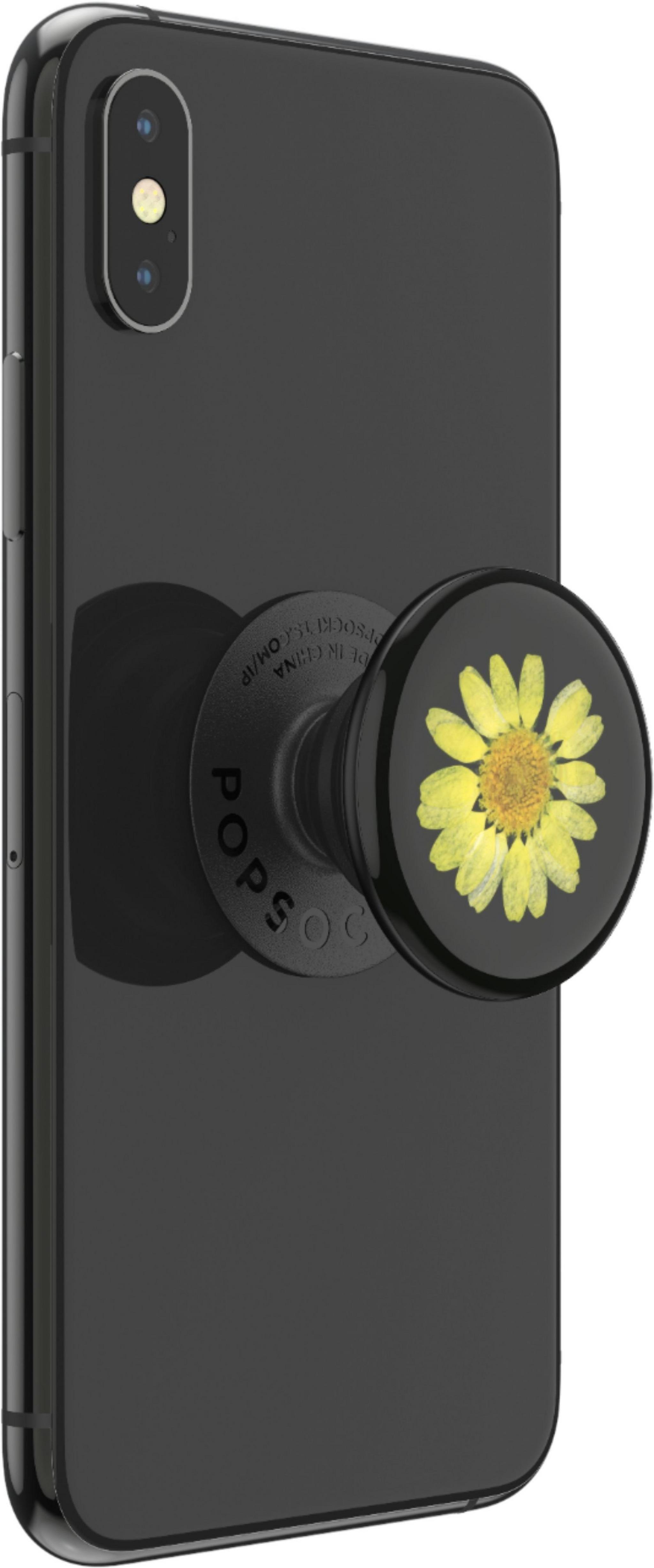 PopSockets Phone Stand and Grip (802999) – Pressed Flower Yellow Daisy