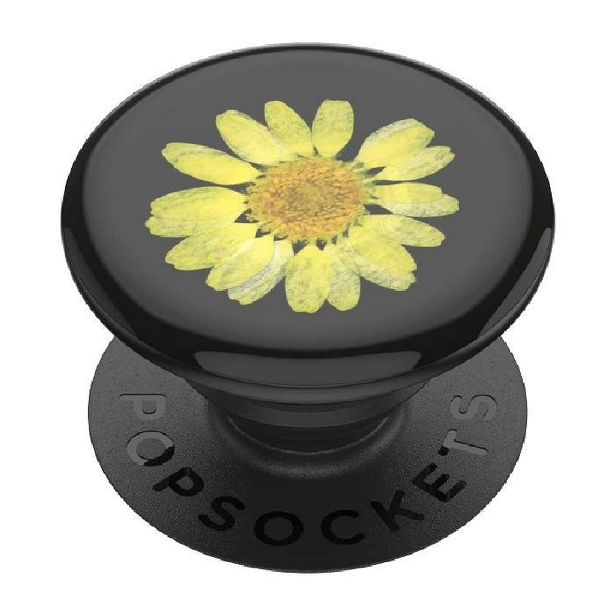 PopSockets Phone Stand and Grip (802999) – Pressed Flower Yellow Daisy