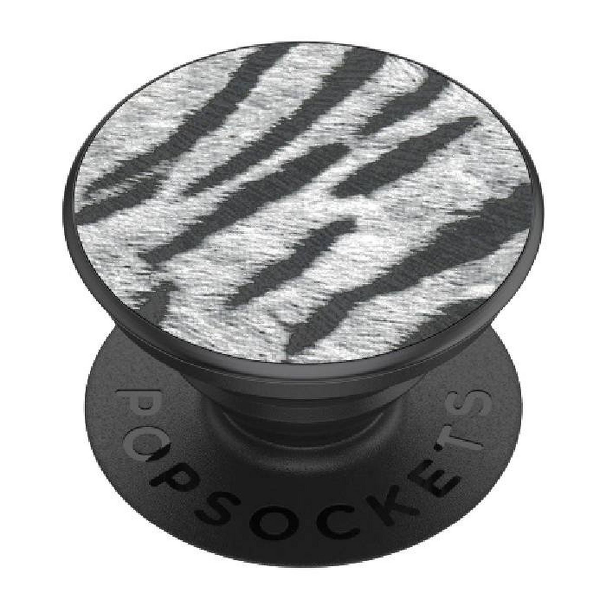 PopSockets Phone Stand and Grip (802441) – Vegan Leather Zebra