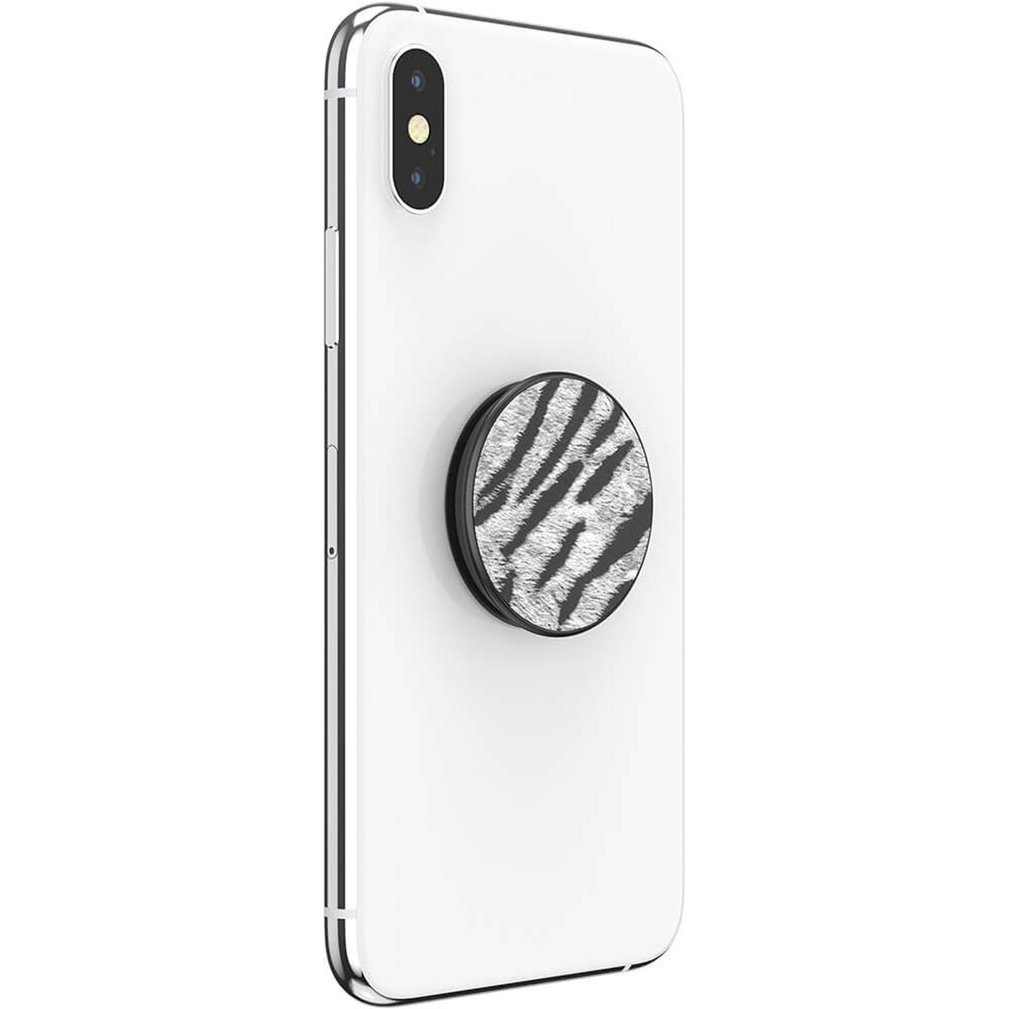 PopSockets Phone Stand and Grip (802441) – Vegan Leather Zebra