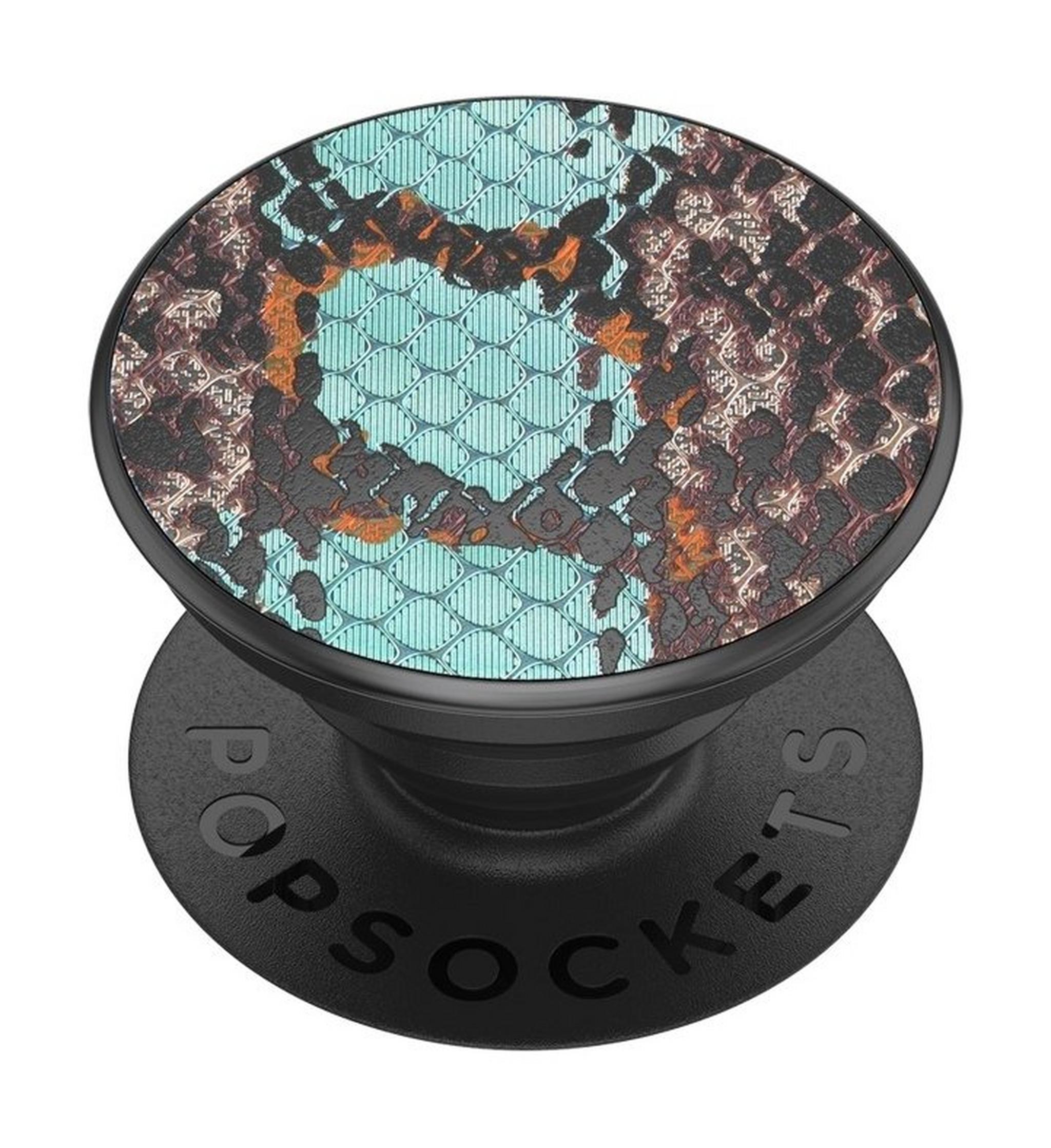 Popsocket Phone Stand and Grip - Embossed Metal Water Snake