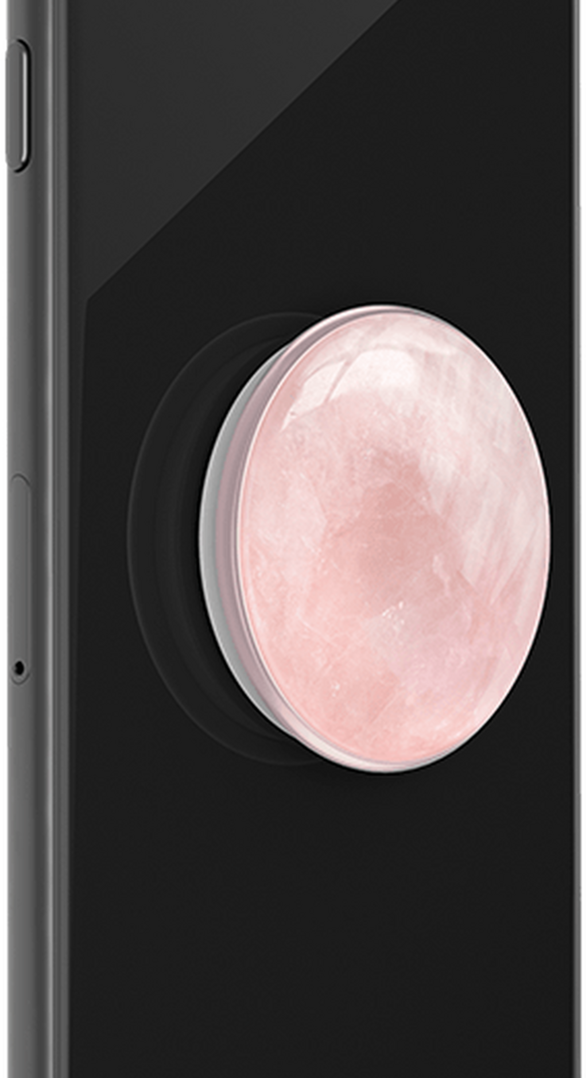 مقبض وحامل لاصق للهواتف الذكية والأجهزة اللوحية من بوب سوكيت – أحجار كريمة أصلية من روز كوارتز (801564)