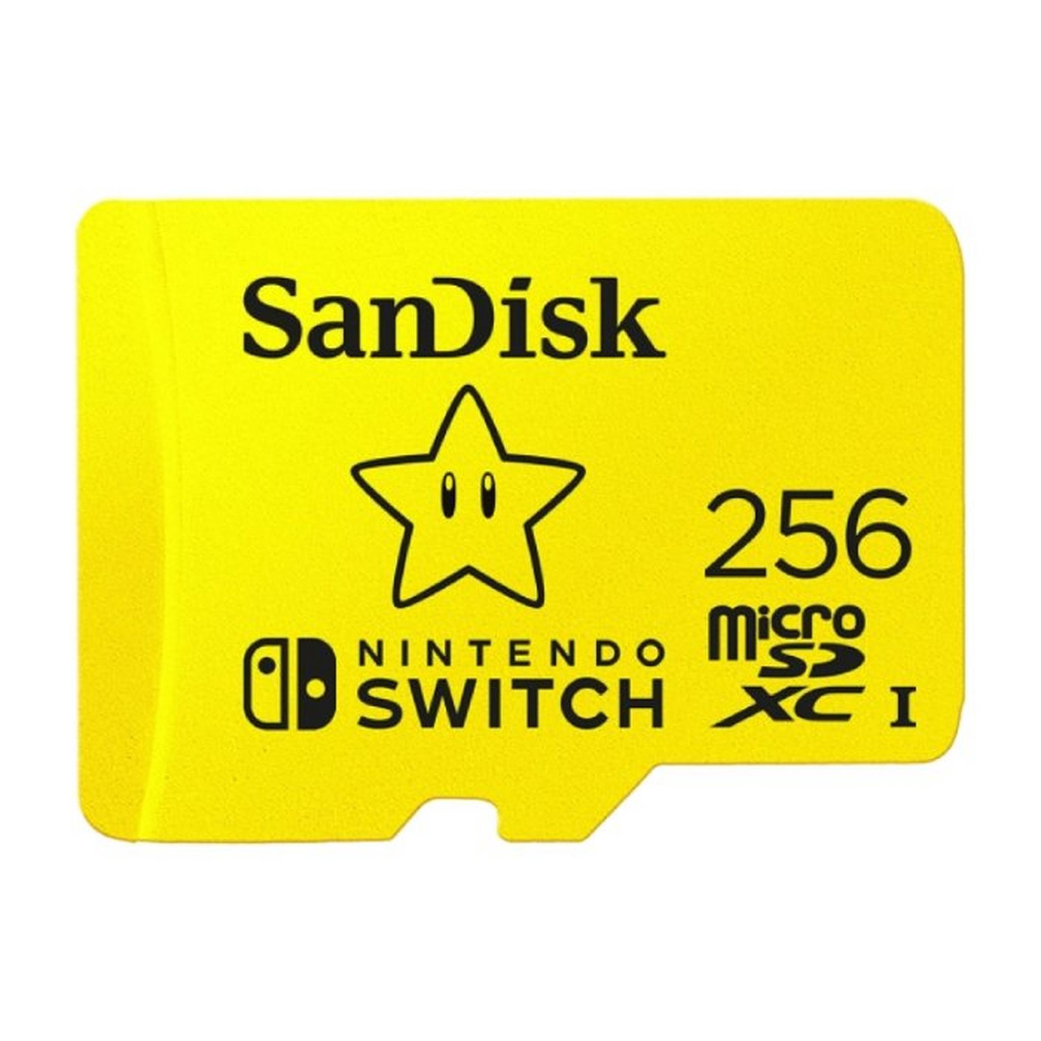 بطاقة ذاكرة UHS-I ميكرو SDXC بسعة 128 جيجابايت لنينتندو سويتش من سانديسك