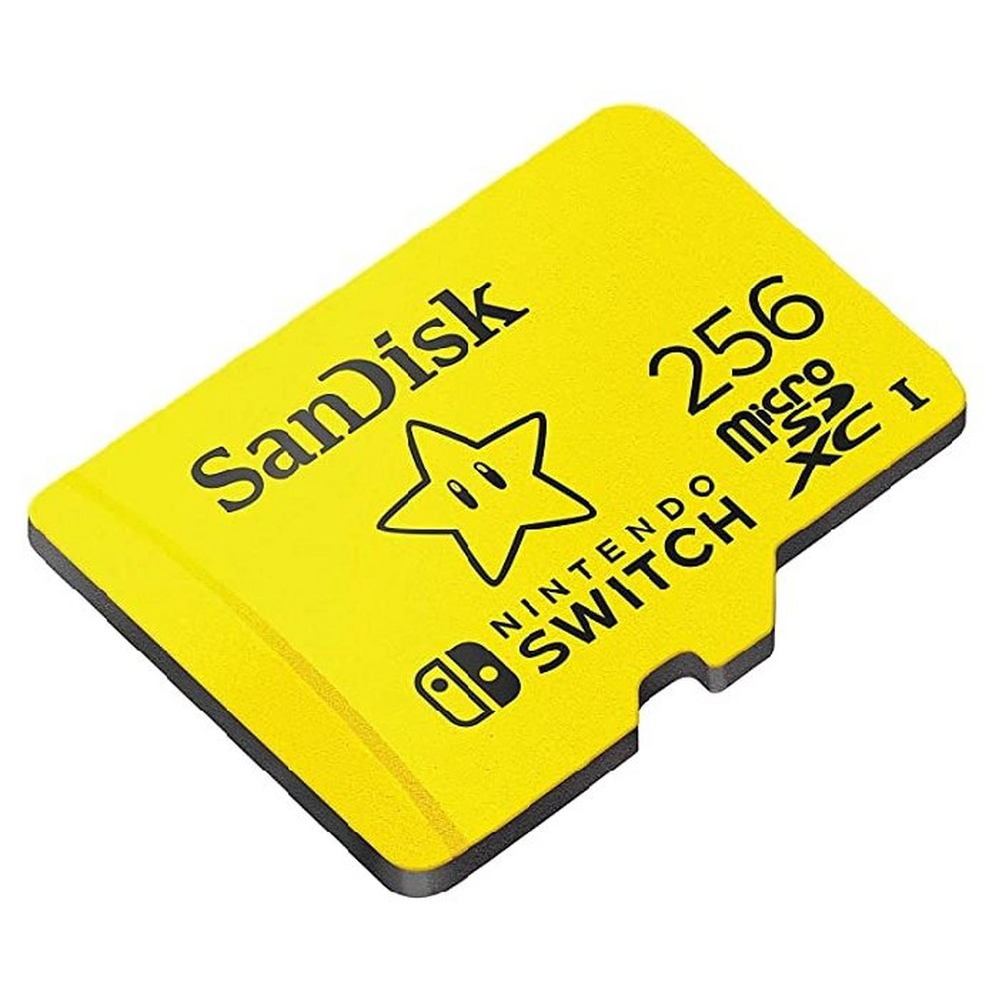 بطاقة ذاكرة UHS-I ميكرو SDXC بسعة 128 جيجابايت لنينتندو سويتش من سانديسك