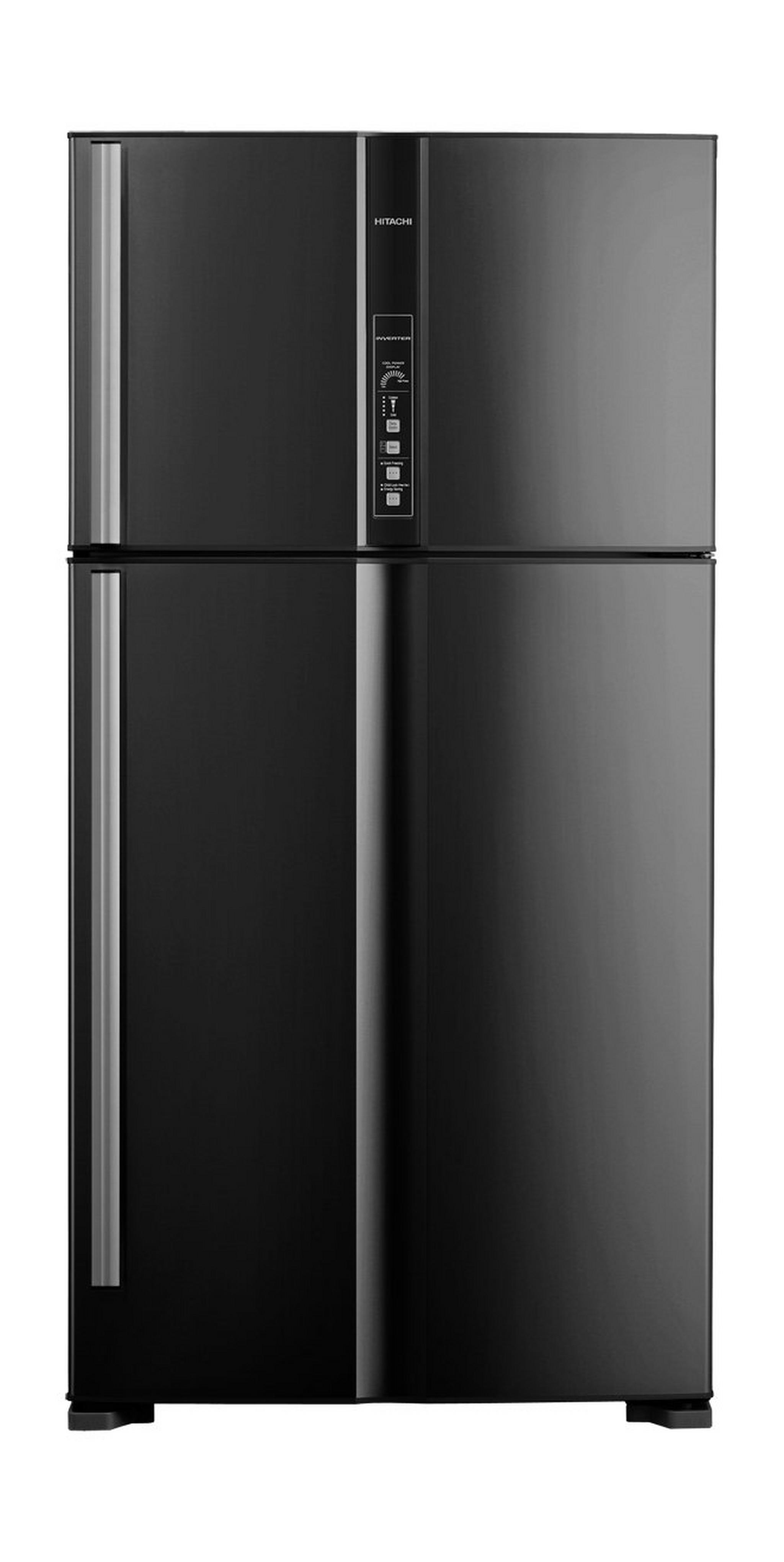 Hitachi 21.2 CFT Top Mount Refrigerator (R-V805PS1KV) - Black
