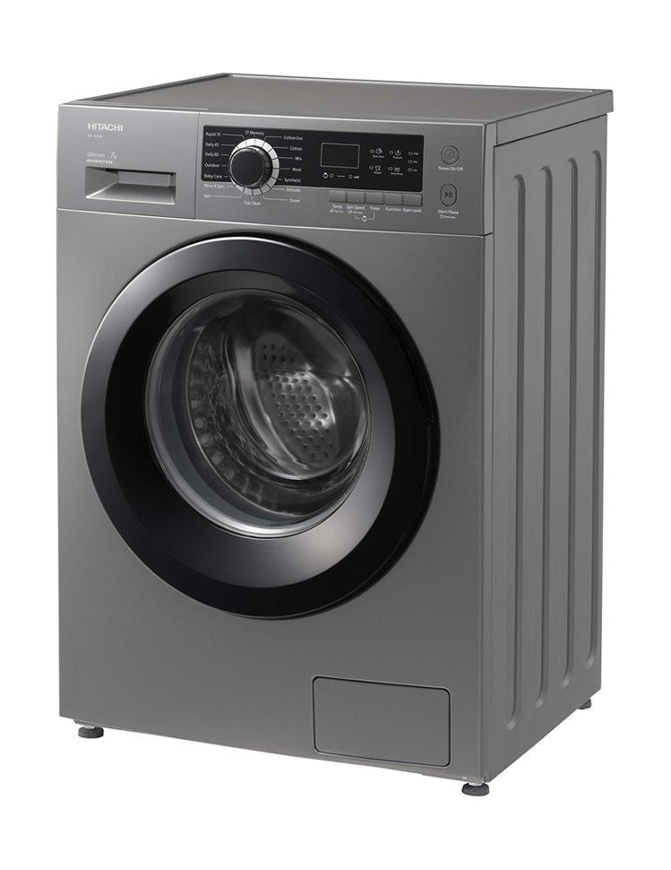 سعر Hitachi 7KG Front Load Washing Machine (BD70CVE 2206A SL) Silver في الكويت اكسايت