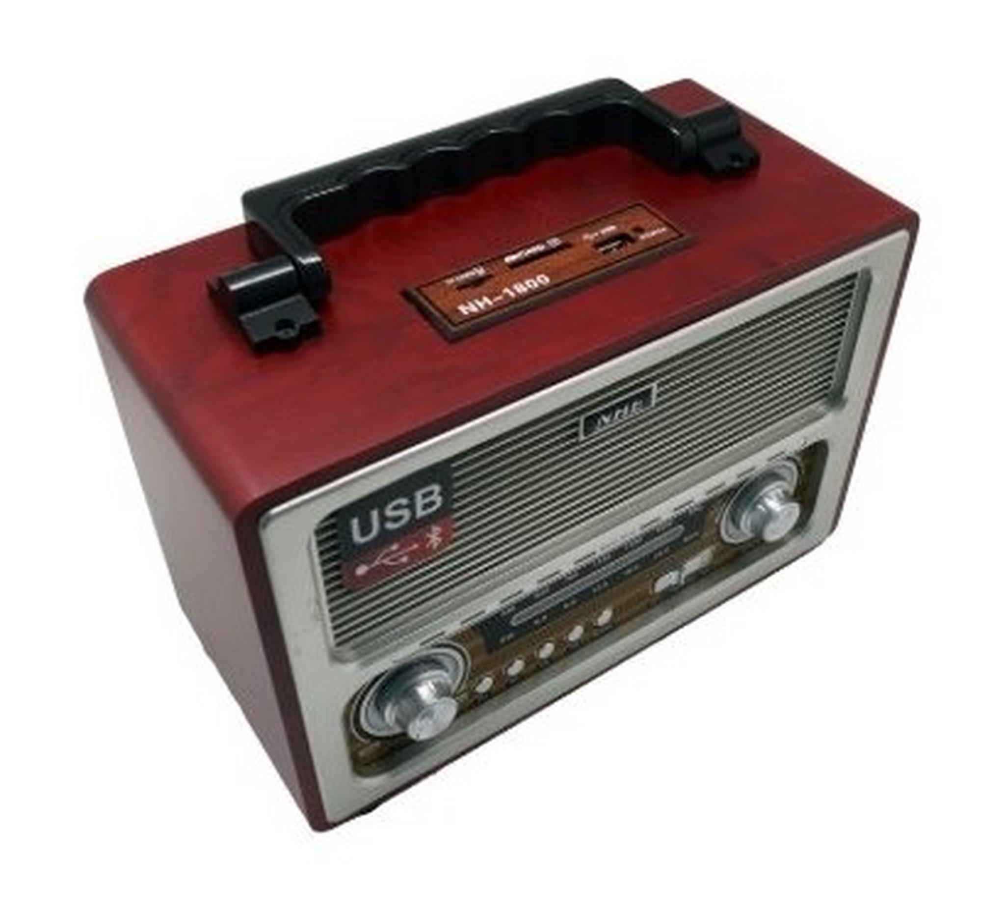 إف إم راديو مع مكبر الصوت أولد ديزاين 200 واط من إن إتش إي (NH -1800) –