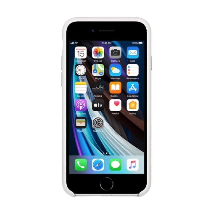 Apple iPhone SE Silicone Case - White