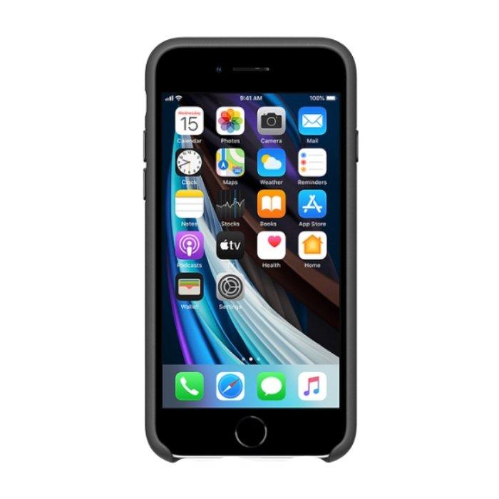 Apple iPhone SE Leather Case - Black