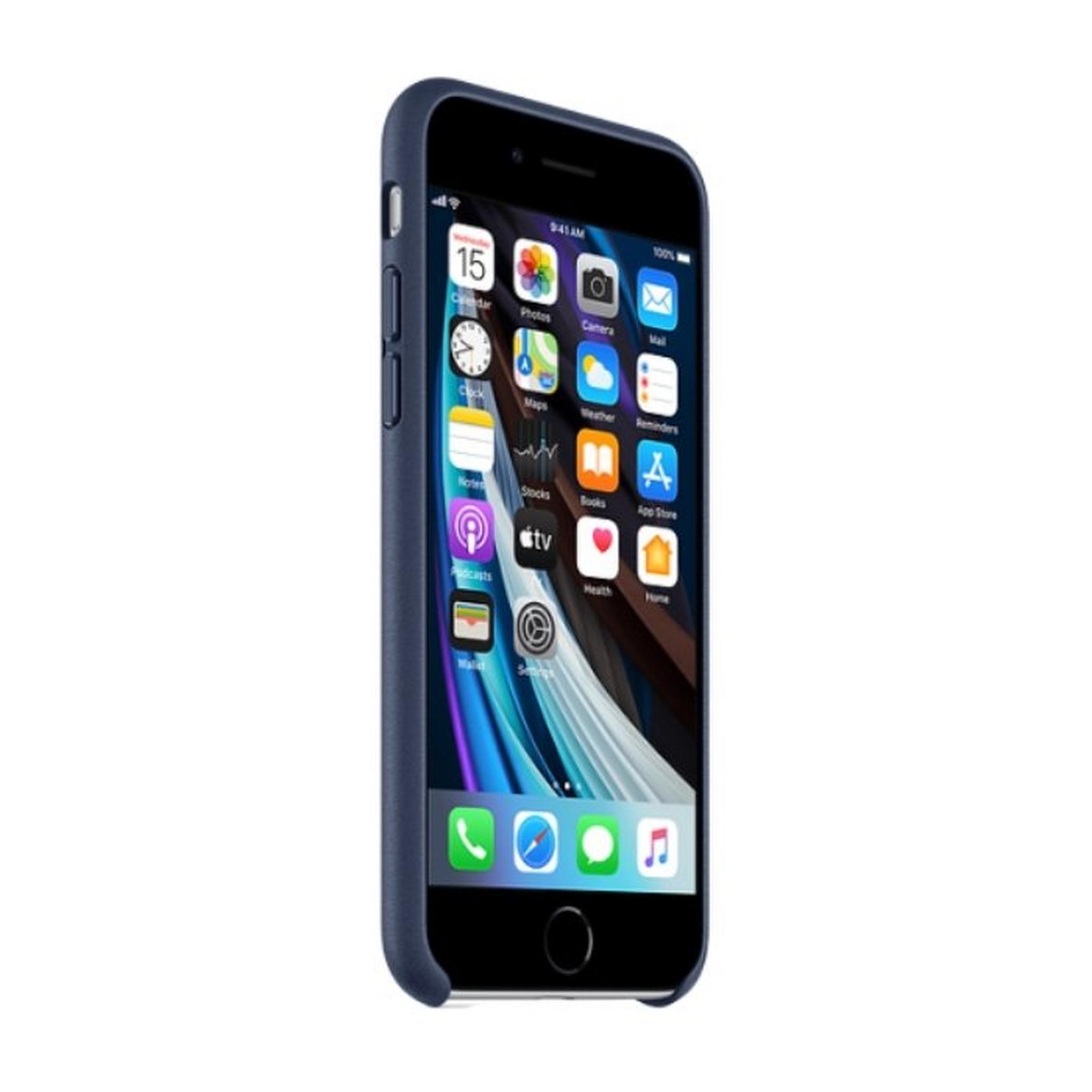 Apple iPhone SE Leather Case - Blue