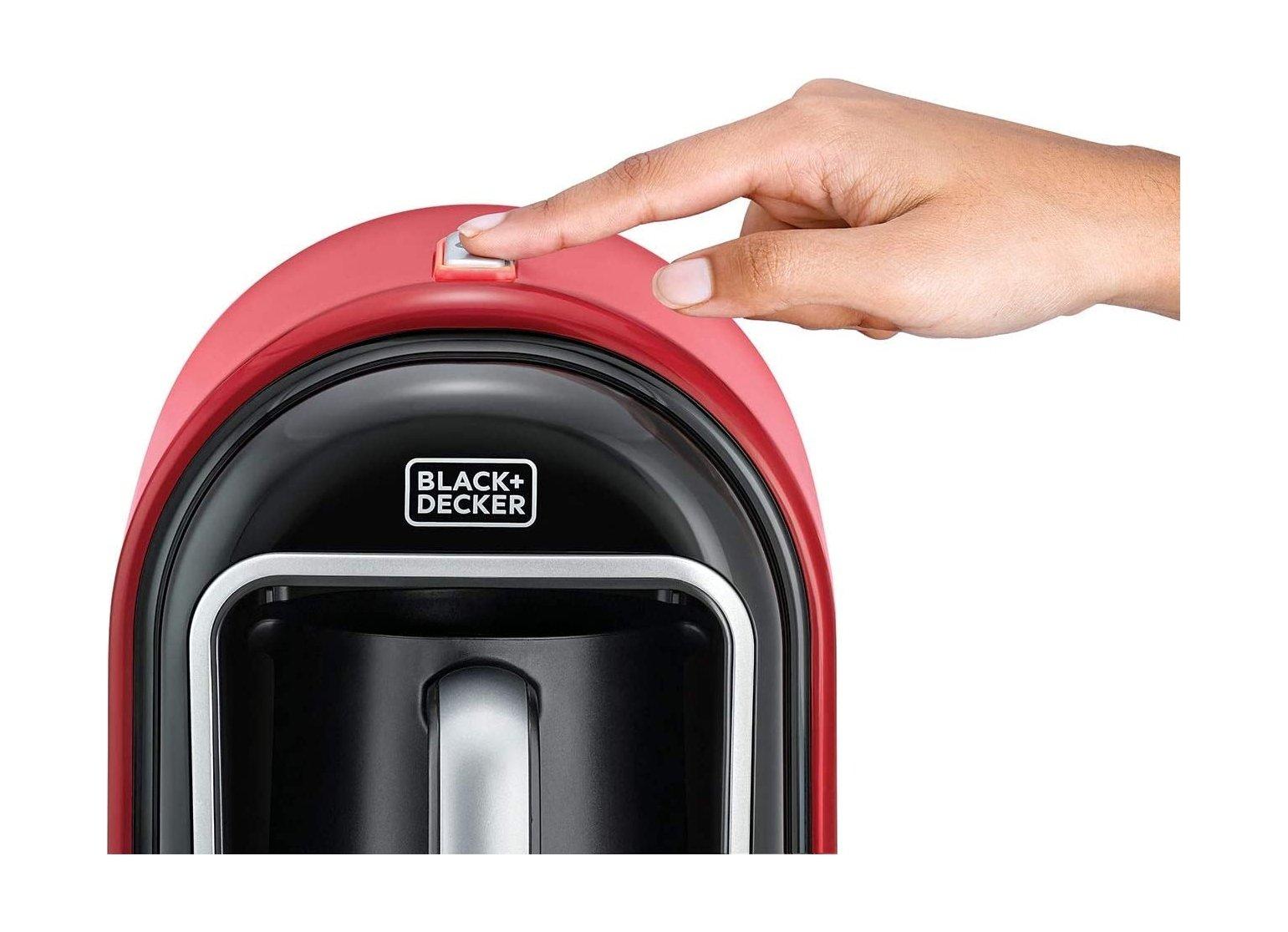 Black+Decker OptiSense 735W Turkish Coffee Maker (TCM700-B5) - Red