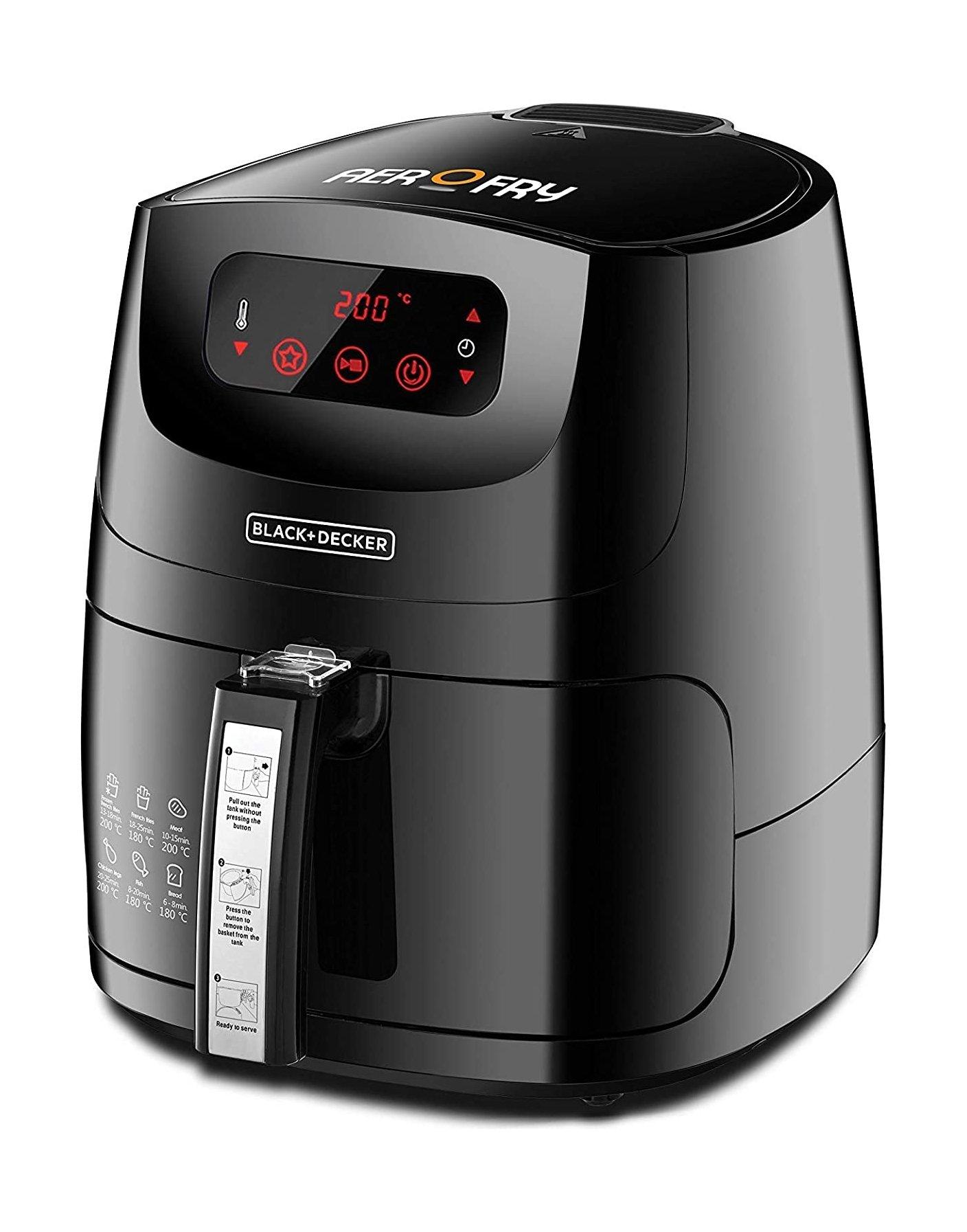 Black+Decker Aerofry 5L 1500W XL Air Fryer | Xcite Kuwait