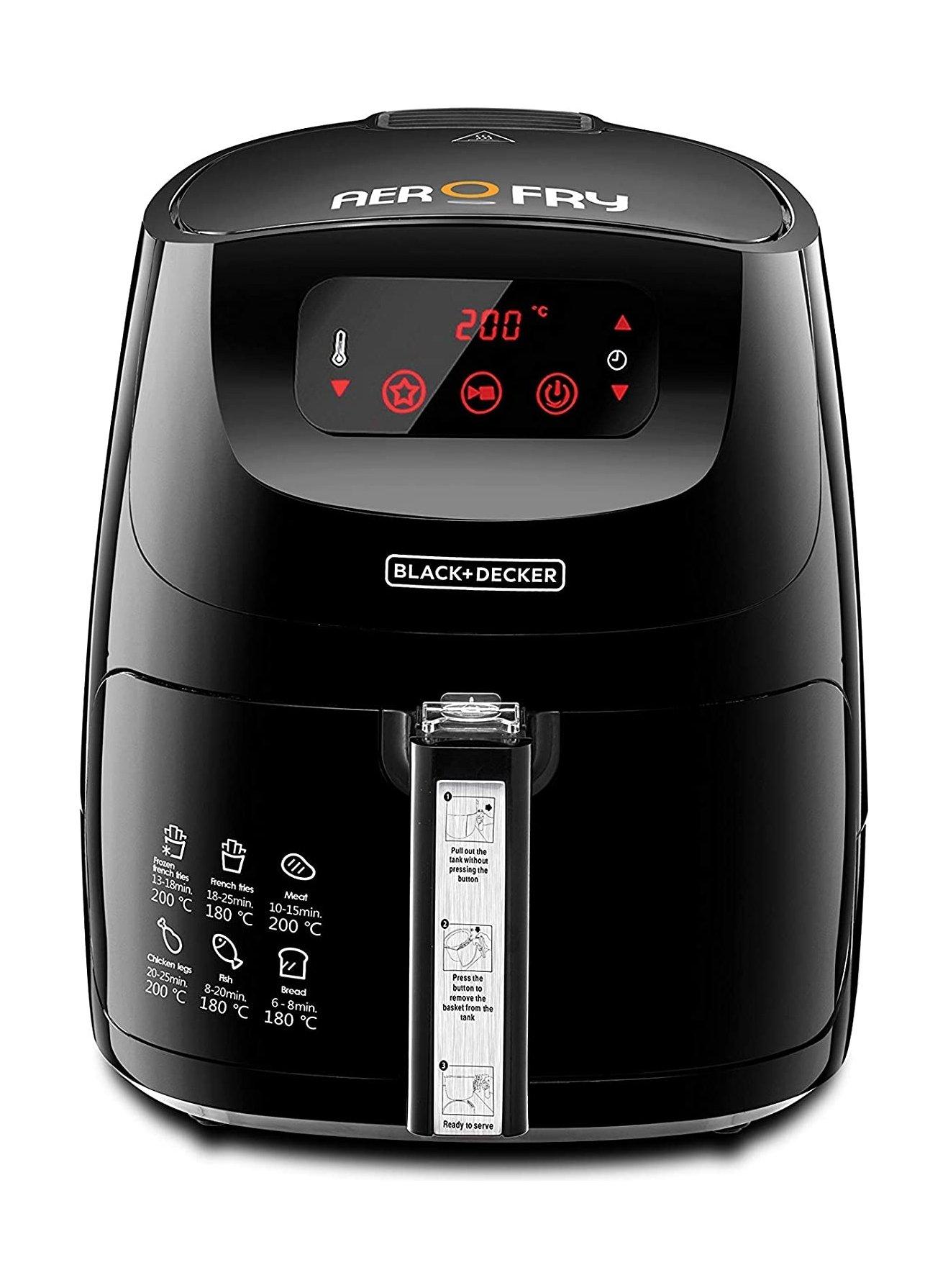 قلاية هوائية إيروفراي سعة 5 لتر بقوة 1500 واط إكس إل من بلاك آند ديكر - (AF600-B5)