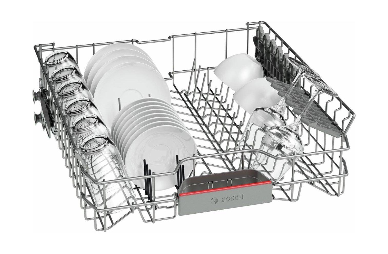غسالة الصحون العمودية السلسلة 4 بـ 6 برامج من بوش (SMS46NI10M) - فضي